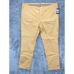 NWT Hackett London Men's Kensington Slim Pants 44R‎ Yellow-Orange Stretch Chino